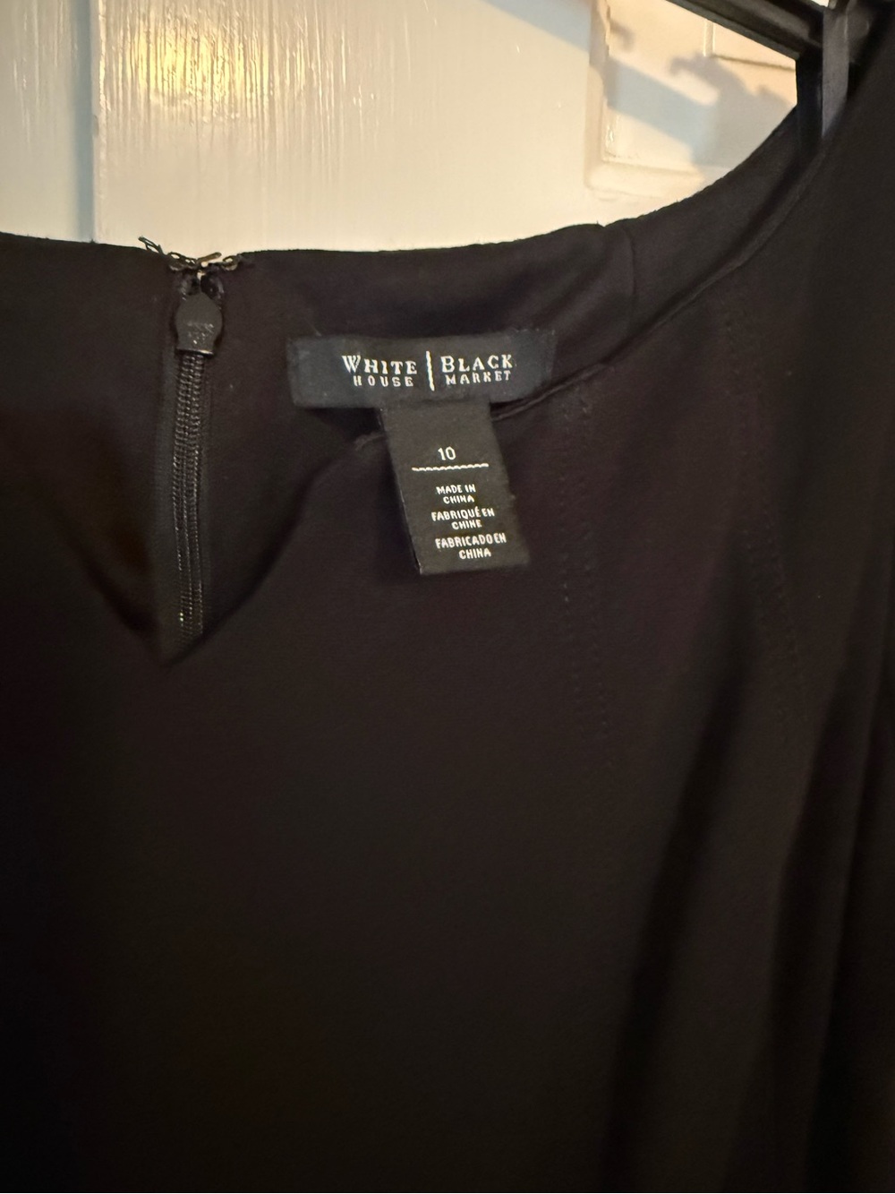 White House Black Market Black Short  Sleeve midi Women's Dress